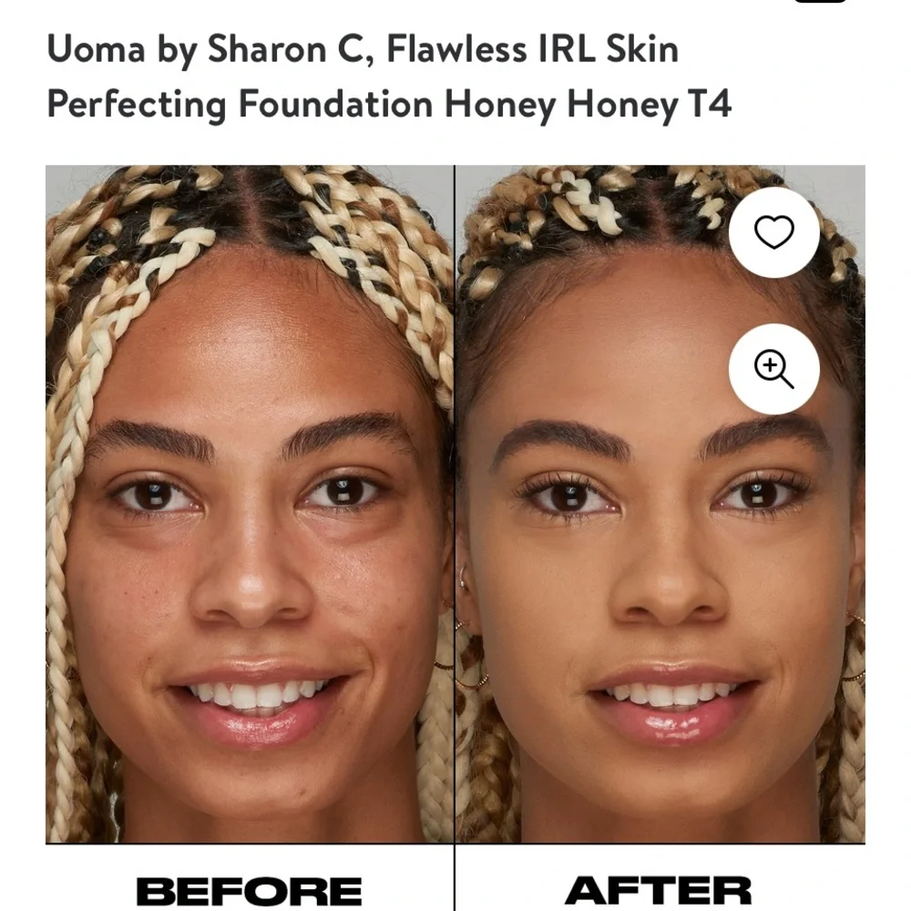 Honey Honey T4 - Uoma by Sharon C Flawless‎ IRL Skin Perfecting Foundation